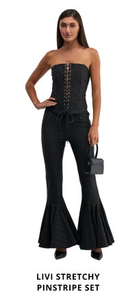 LIVI STRETCHY PINSTRIPE SET