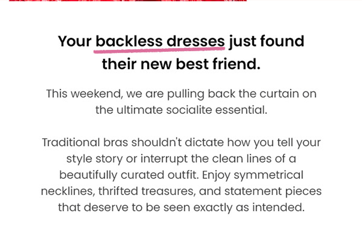 backless dresses