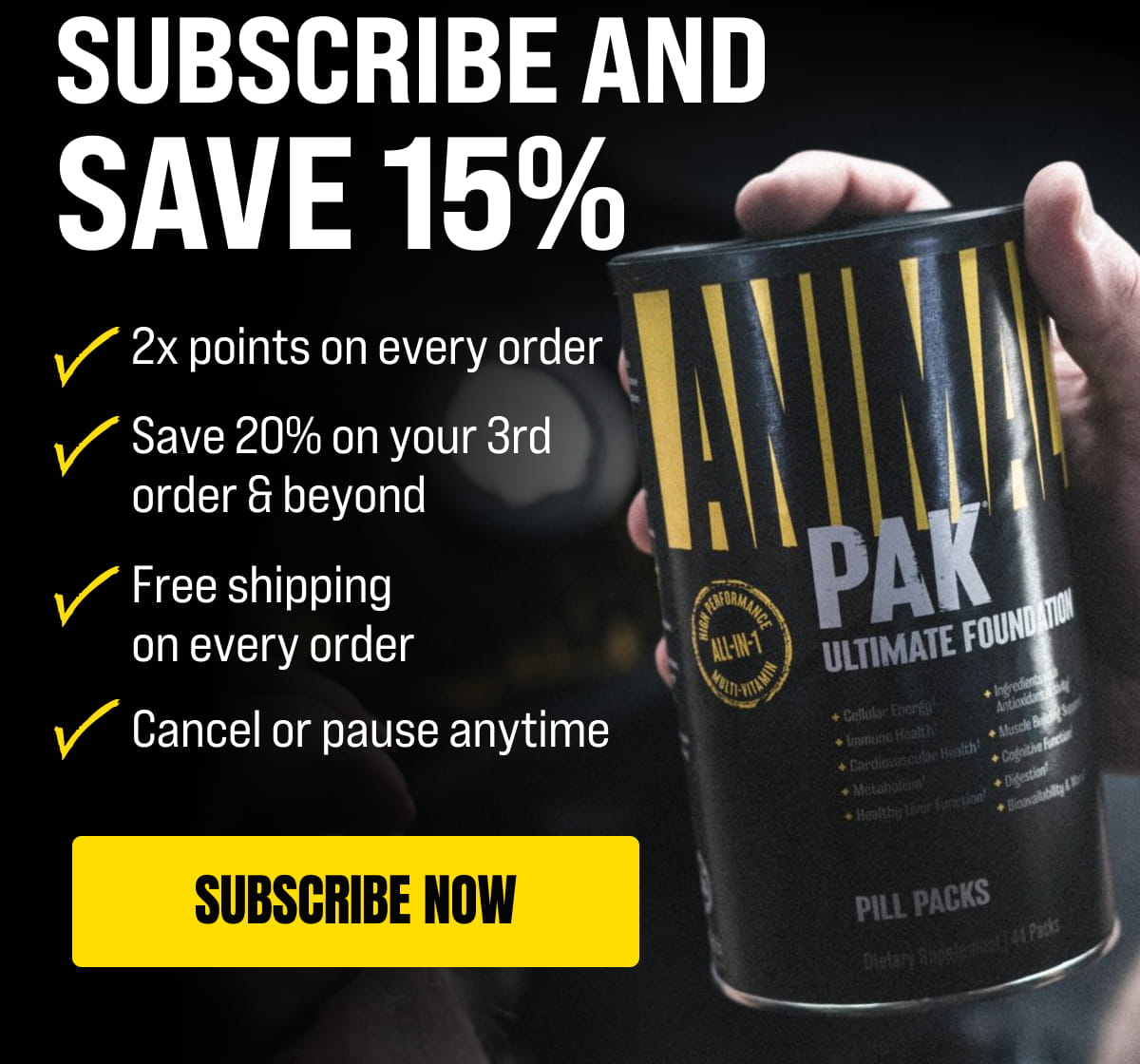 Subscribe and Save 15%