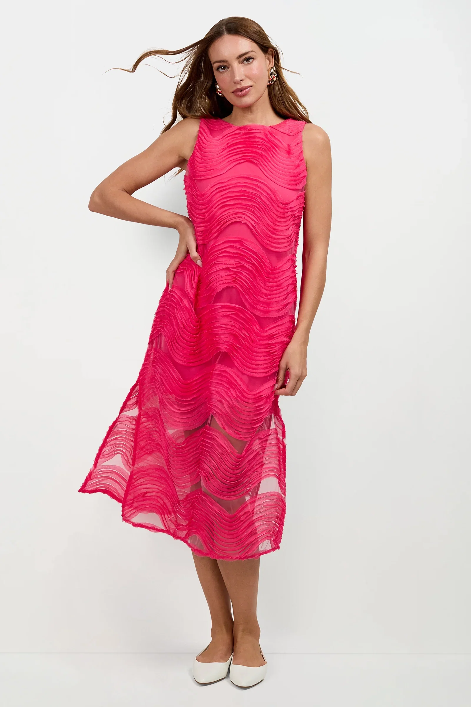 Image of Belisama Organza Midi Dress