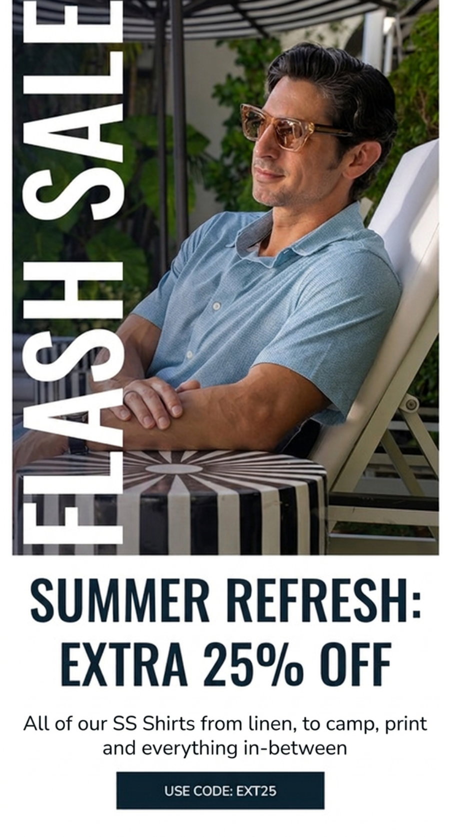 FLASH SALE EXTRA 25% OFF