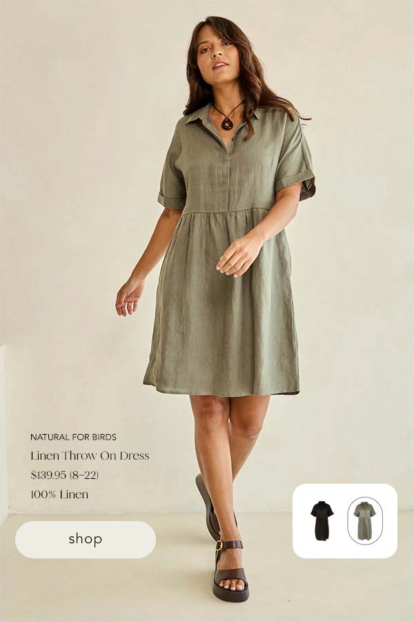 linen throw on dress olive