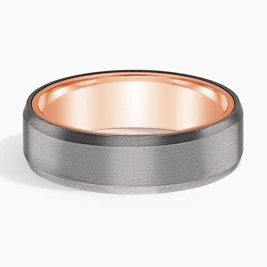 14K Rose Gold Endeavor 6.5mm Wedding Ring