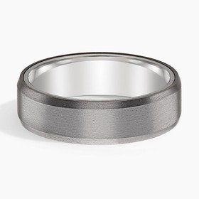 Tantalum and 18K White Gold Endeavor 6.5mm Wedding Ring