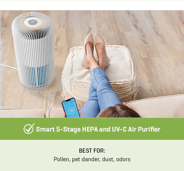 Smart 5-Stage HEPA and UV-C Air Purifier