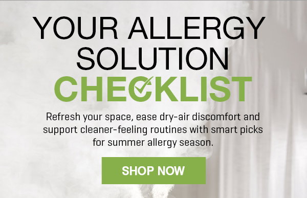 Your Allergy Solution Checklist! Get up to 30% off.
