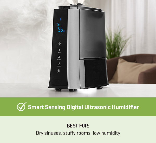 Smart Sensing Digital Ultrasonic Humidifier