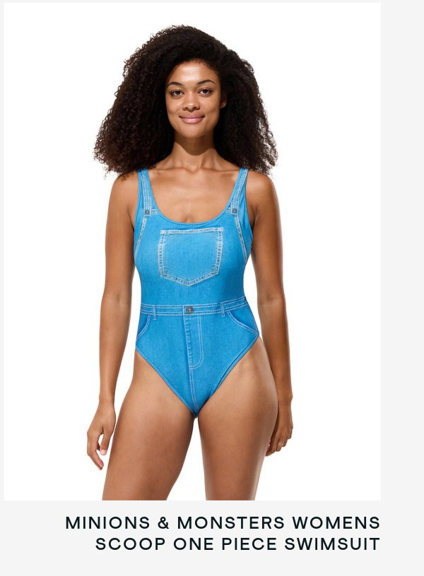 Minions & Monsters Womens Scoop One Piece Swimsuit