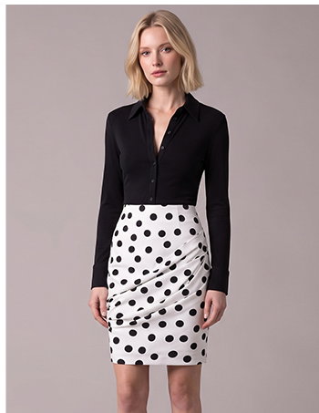 Black & White Floral Off-The-Shoulder Mini Dress
