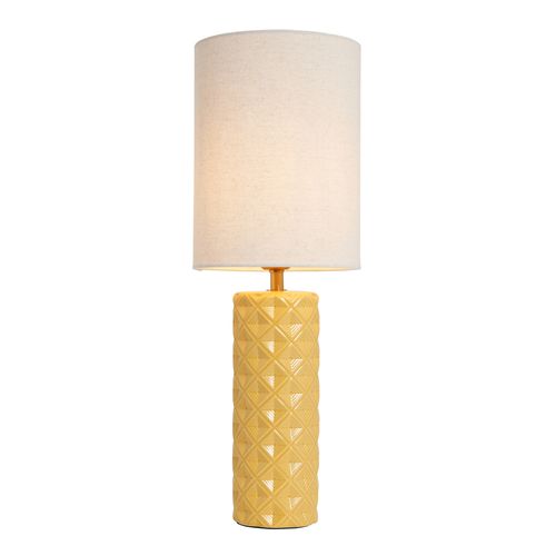 Halden Tall Ceramic Table Lamp, Yellow
