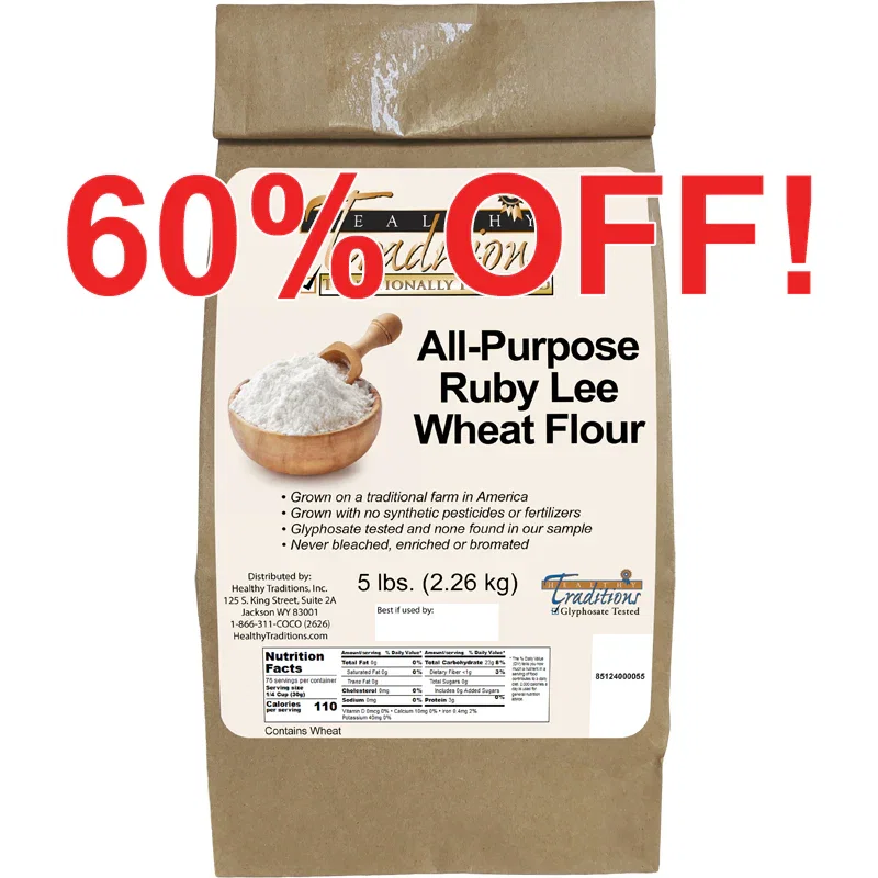 Image of All-Purpose Ruby Lee Wheat Flour - 5 lb. Bag