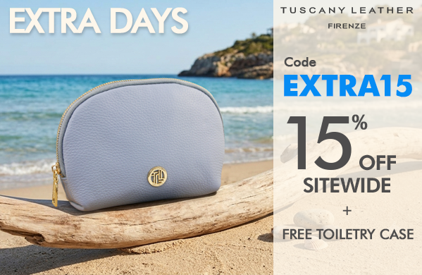 Extra 15% off sitewide plus a Vera pouch on us 