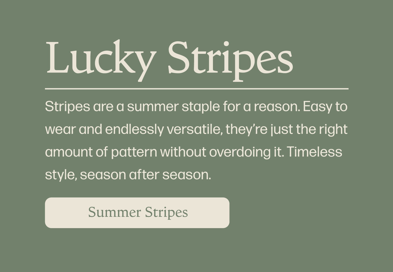 Earn Your Stripes