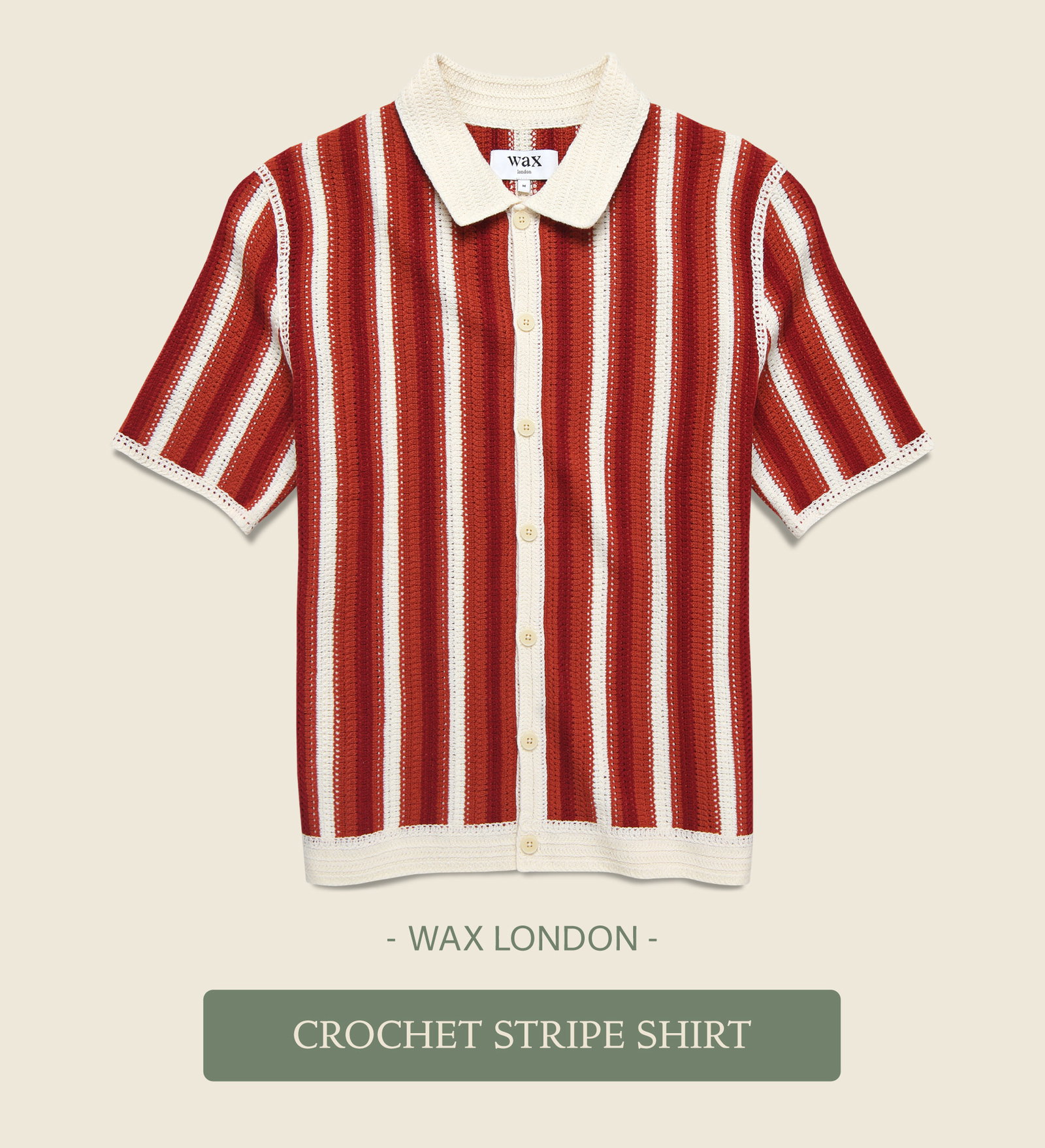 Crochet Stripe Shirt