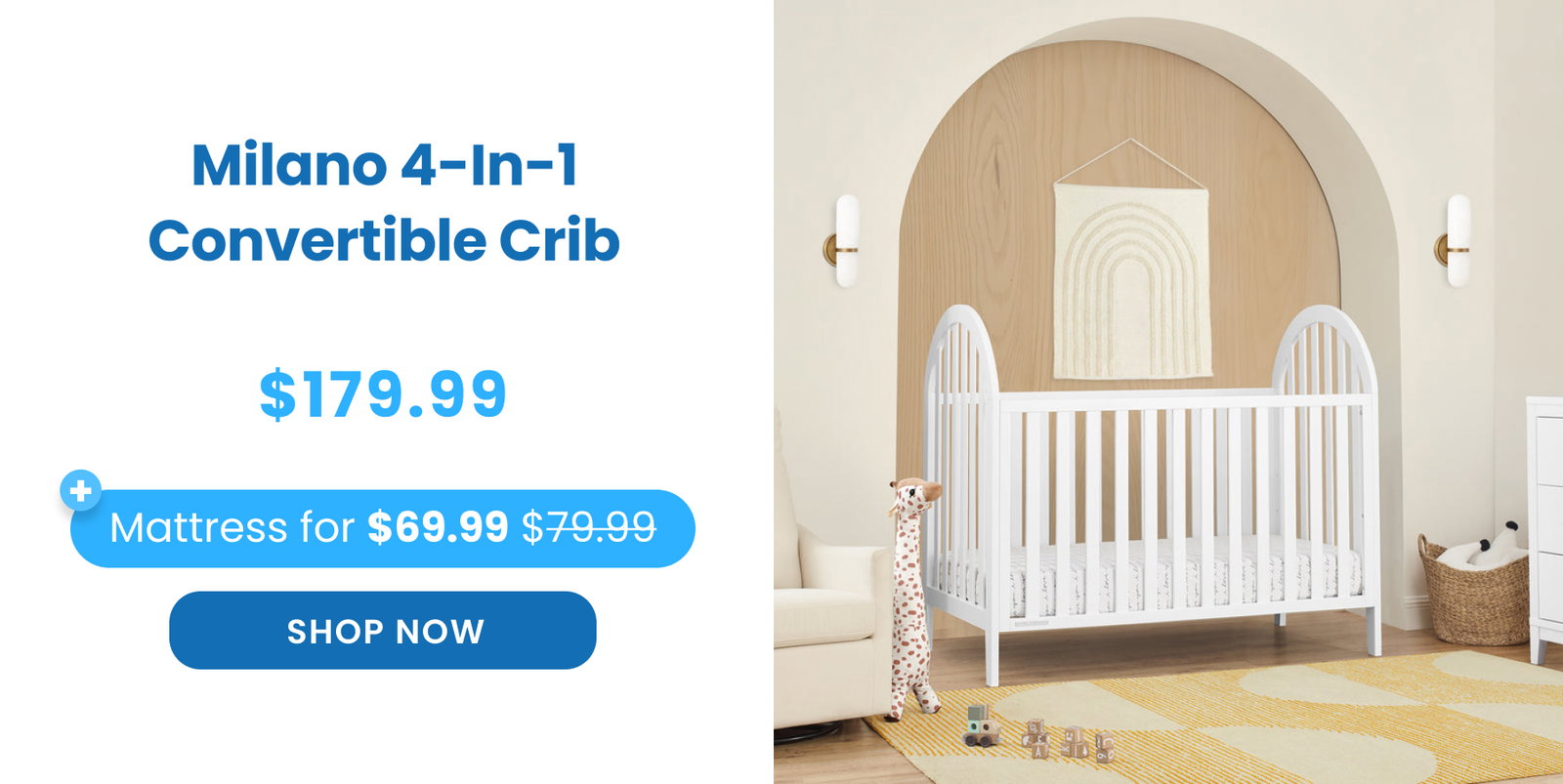 Shop Milano 4-in-1 Crib