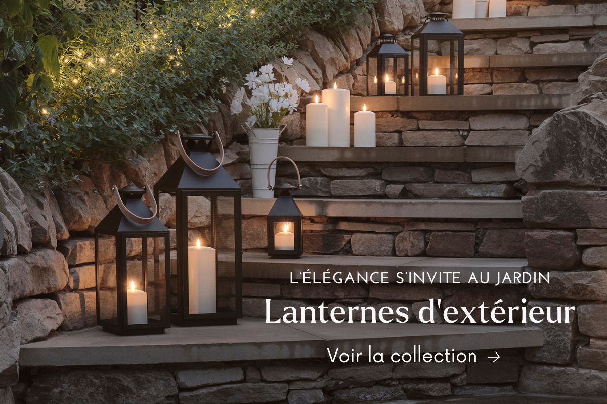 Lanternes lumineuses d'extérieur