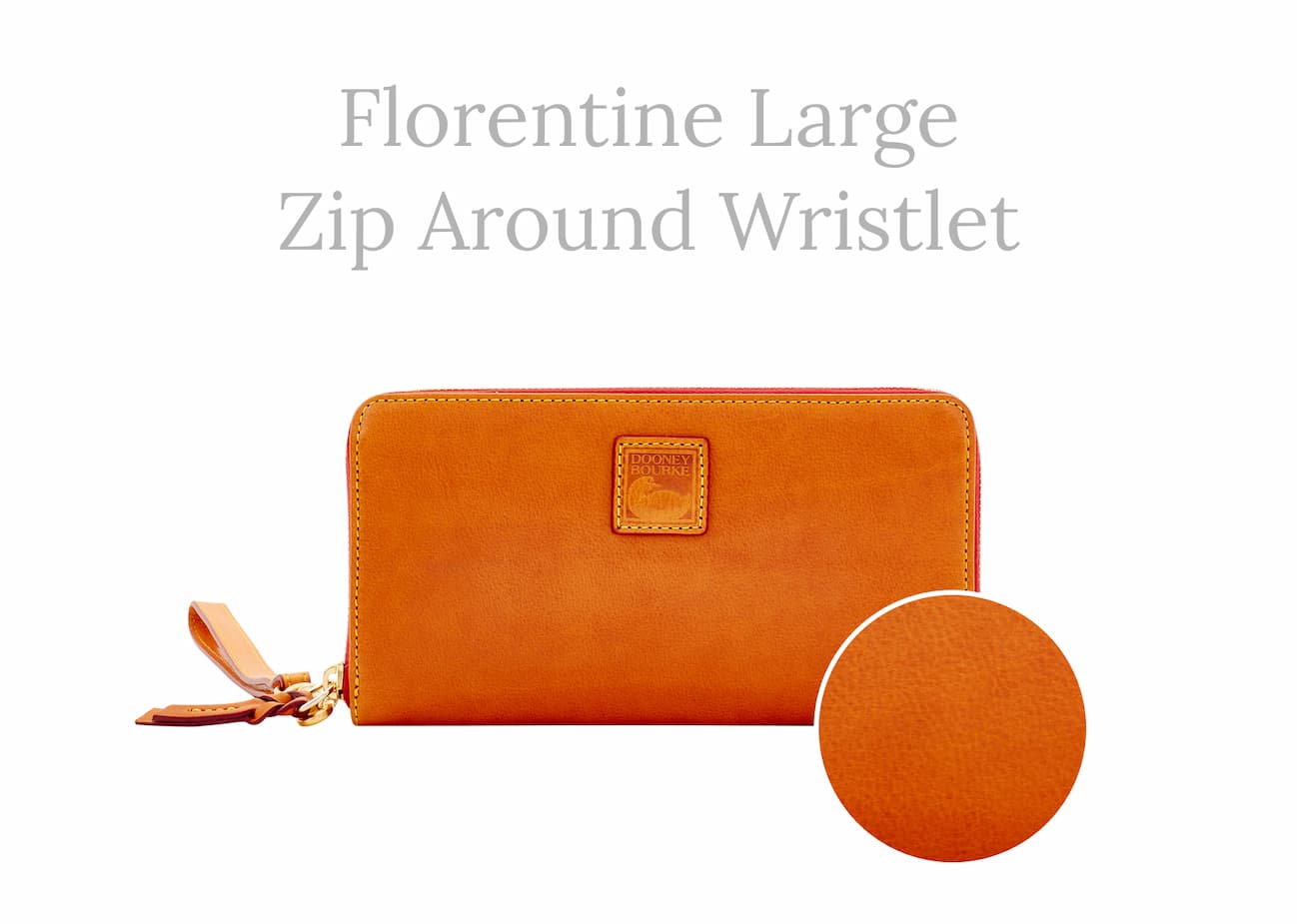 Florentine Large Zip Around Wristlet