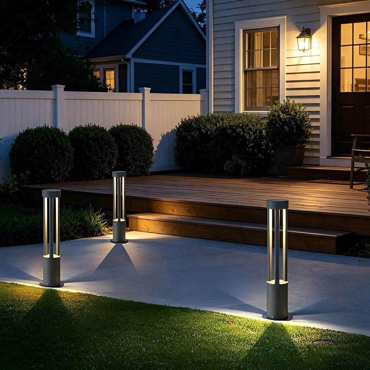 Image of Waterproof LED High Pole Outdoor Post Light Pathway Lights