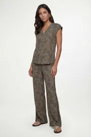Spot Jersey Contrast Trouser
