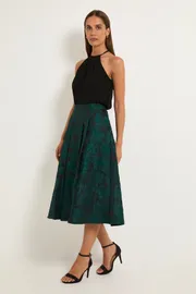 Jacquard Midi Skirt