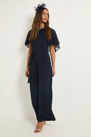 Cape Sleeveless Jumpsuit