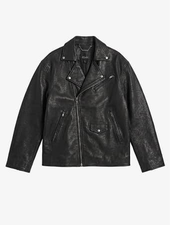 KSUPER BIKER JACKET BLACK LEATHER