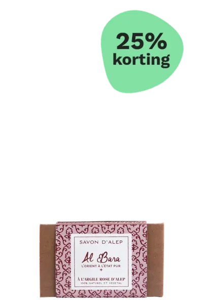 Al Bara Aleppo Zeep Pure Olijfolie & Roze Klei 150gr