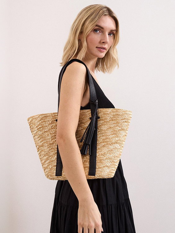 Straw Shopper Bag