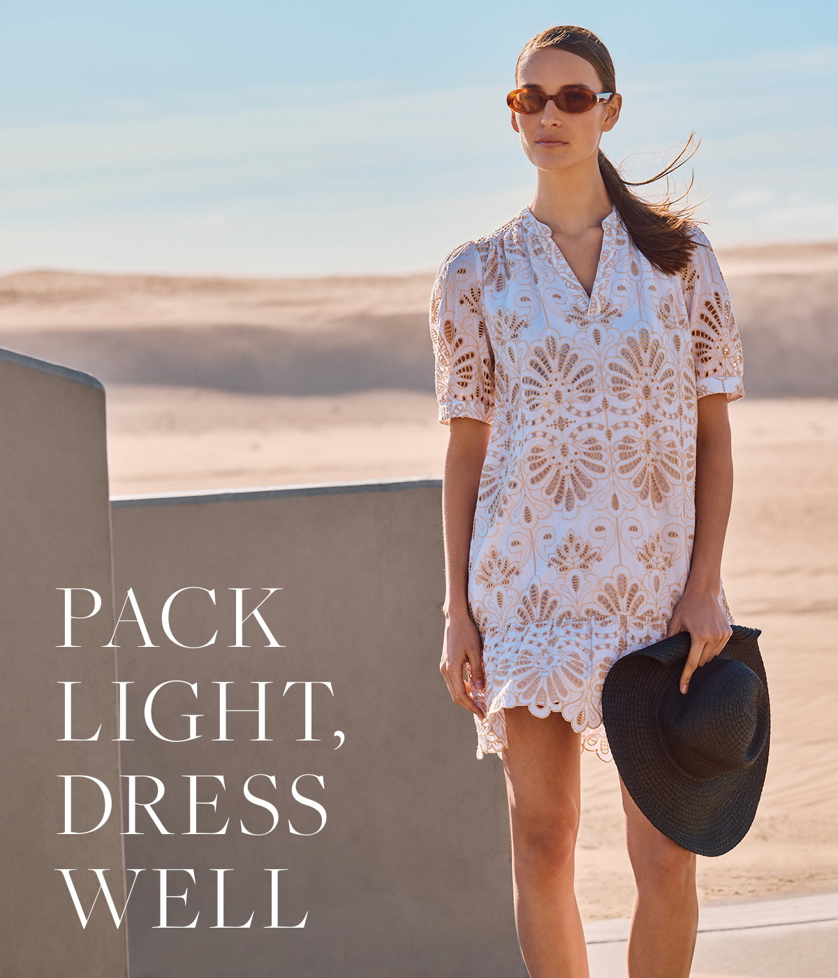 Liliana Broderie Mini Dress