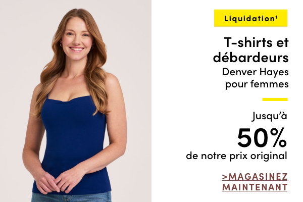 T-shirts et débardeurs Denver Hayes pour femmes en liquidation‡ jusqu'à 50 % de rabais sur notre prix original