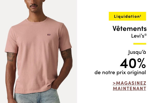 Vêtements Levi's en liquidation jusqu'à 40 % de rabais sur notre prix original