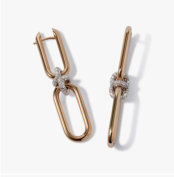 Knuckle Dust Double Hoop Earrings