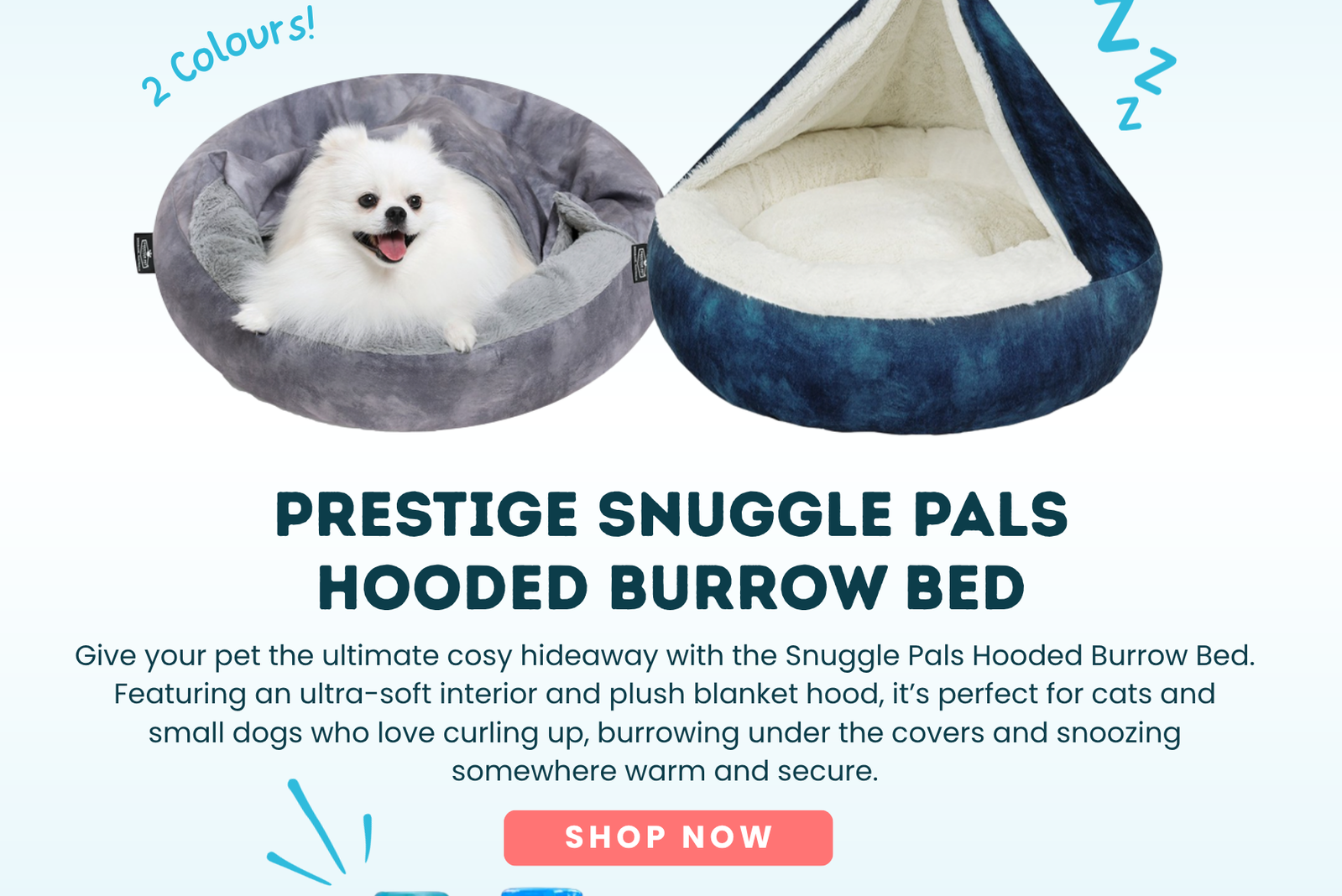 Prestige Snuggle Pals Hooded Burrow Bed