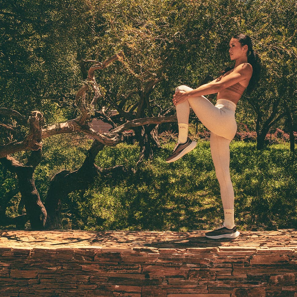 A lightweight runner with structured support, designed to slip on effortlessly so you can tighten and go.