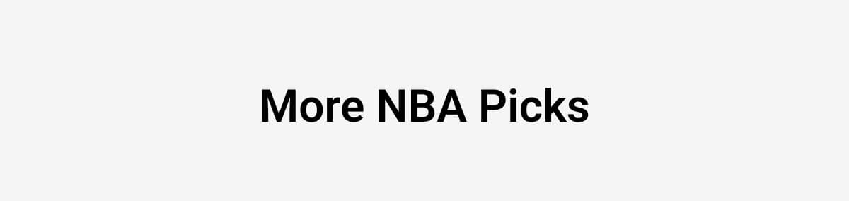 More NBA Picks
