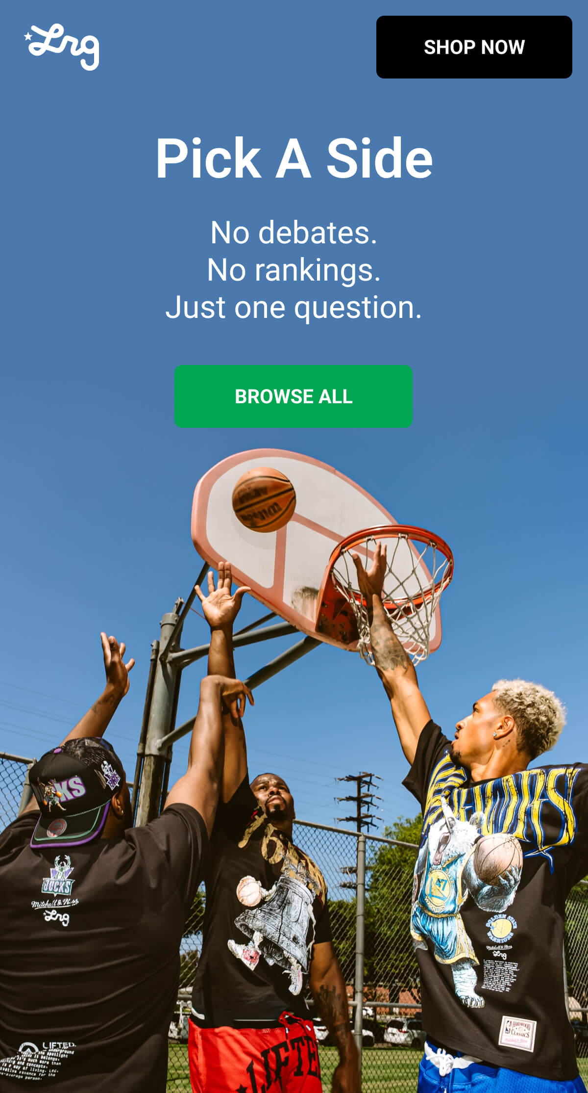 Pick A Side | No debates. No rankings. Just one question. BROWSE ALL