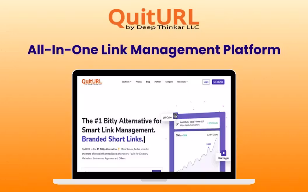 QuitURL – Bitly Alternative For All-In-One Link Management | Lifetime Access