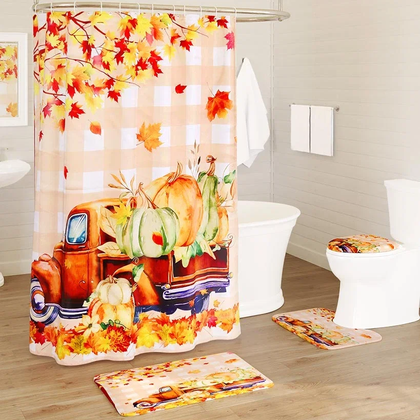 Image of 16-Pc. Harvest Truck Memory Foam Fashion Bath Set
