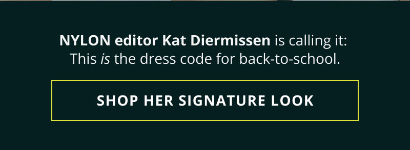 This is the dress code for back-to-school. Click here to shop her signature look