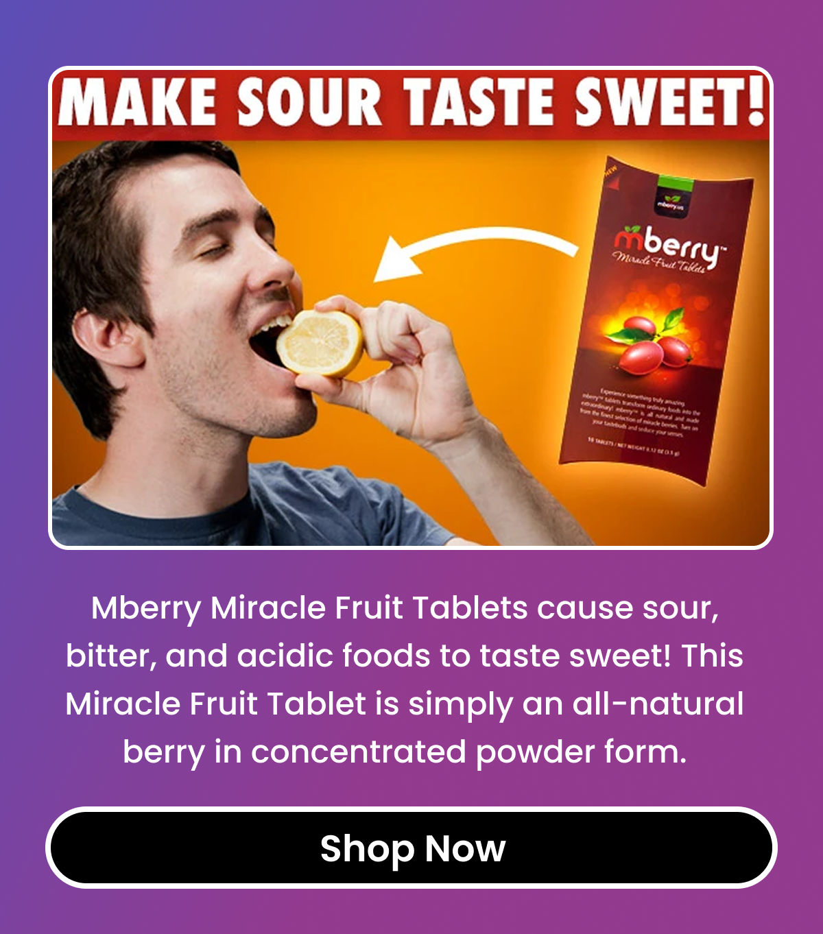 Mberry Miracle Fruit Tablets