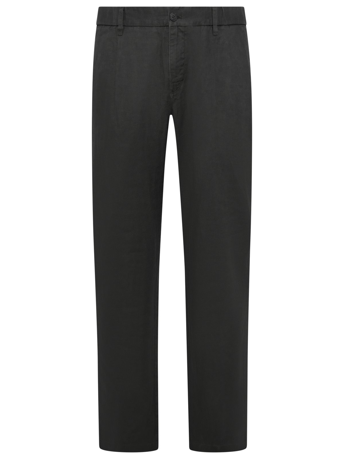 Leinenhose mit Bundfalte, Tapered Fit
