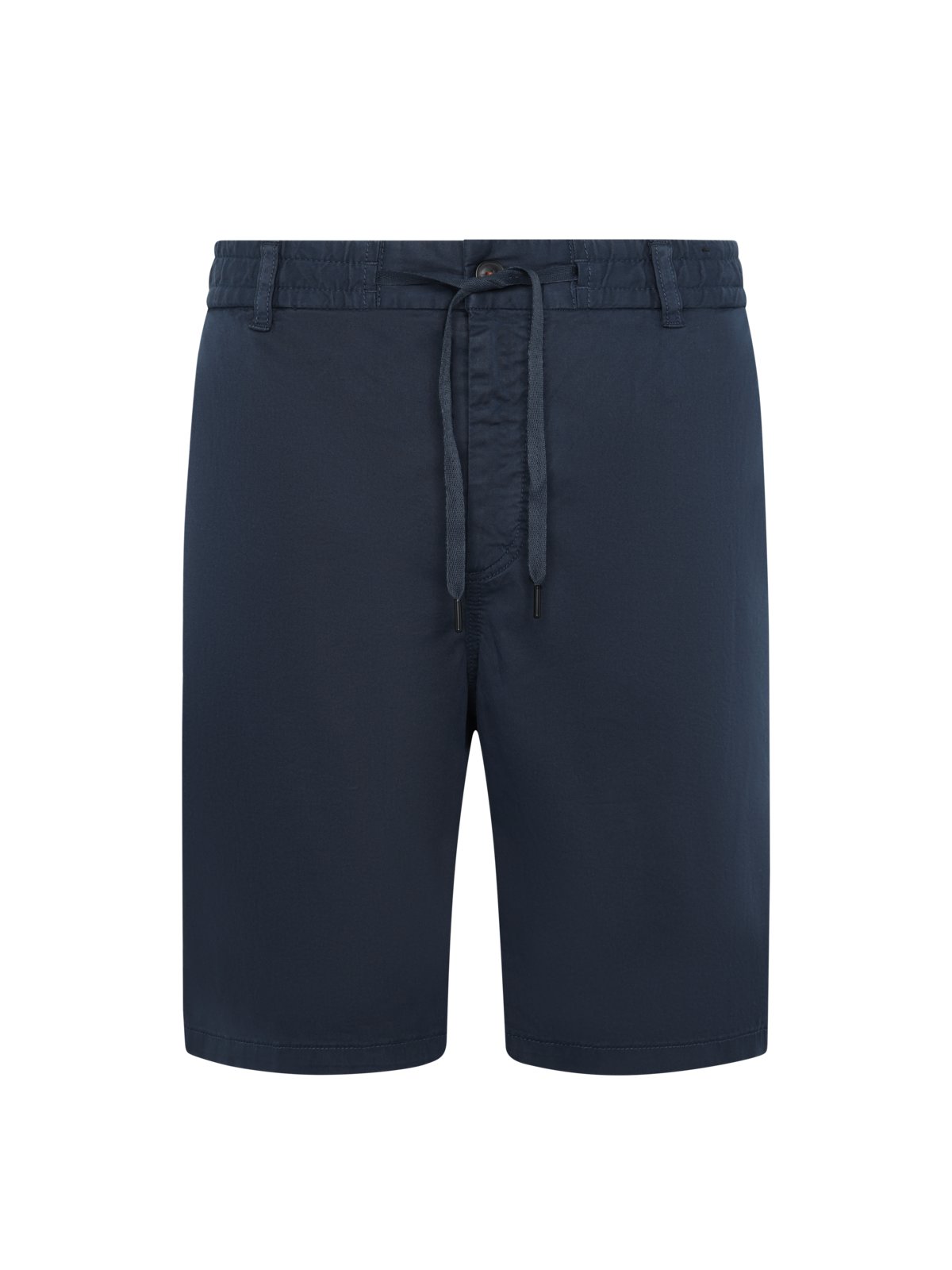 Glatte Shorts mit elastischem Bund und Kordelzug