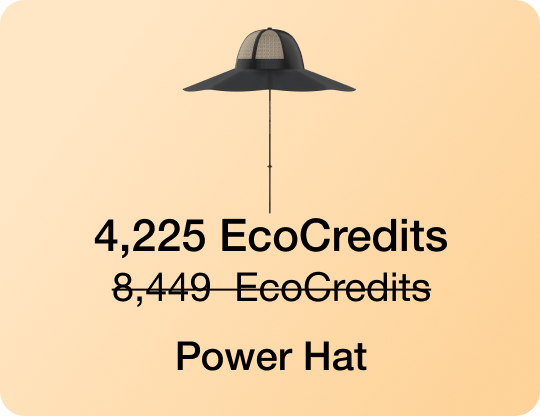 4,225 EcoCredits 8,449 EcoCredits Power Hat