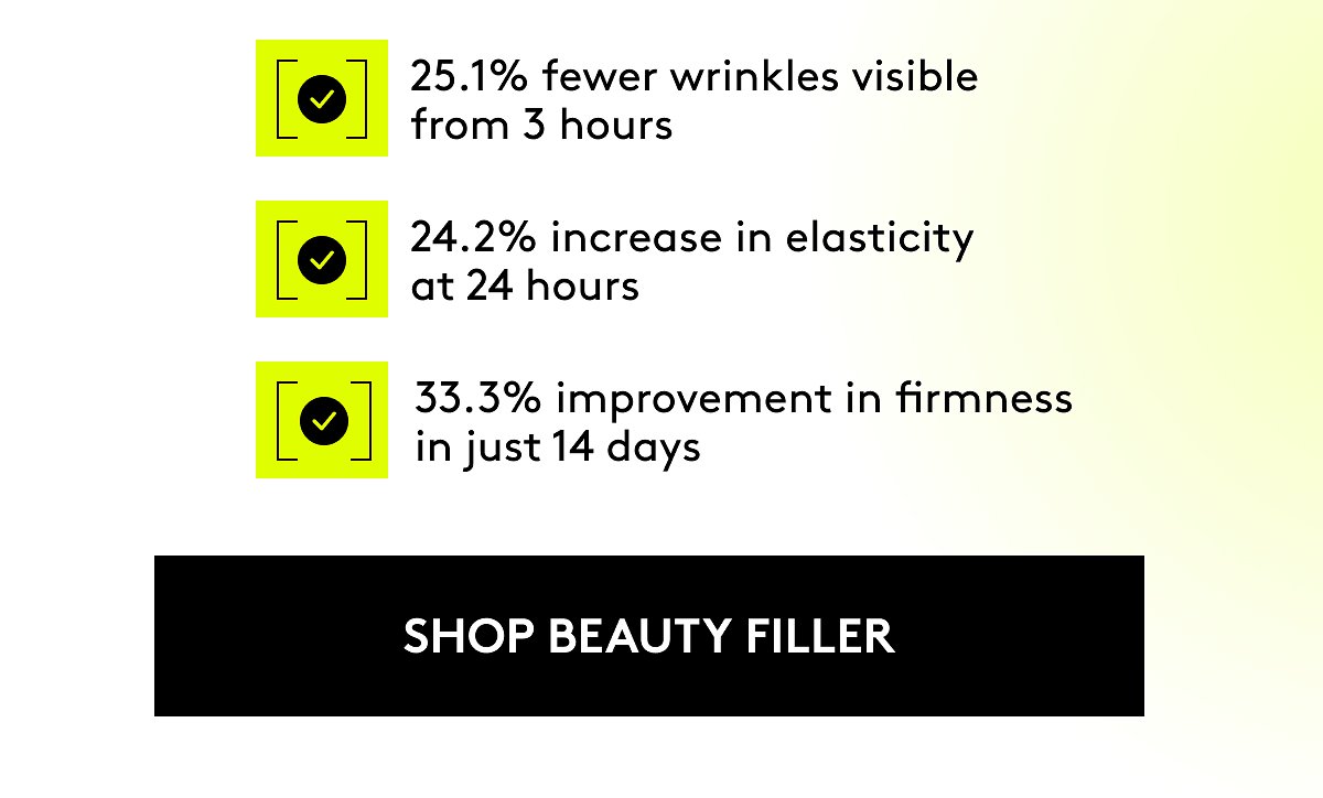 SHOP BEAUTY FILLER