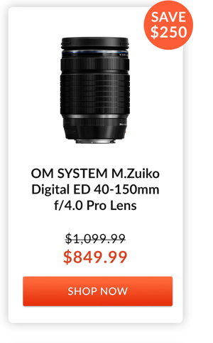 OM SYSTEM M.Zuiko Digital ED 40-150mm f/4.0 Pro Lens