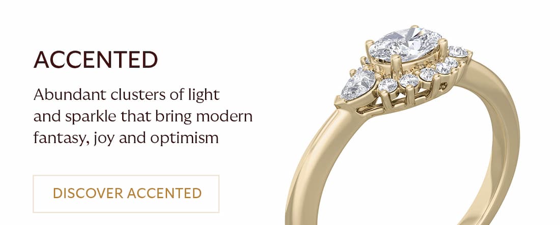 picture of a cluster style engagement ring