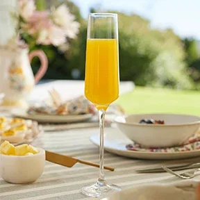 Yuppiechef Crystal Modern Champagne Flutes, Set of 4