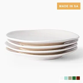 Mervyn Gers Glazed Stoneware Side Plates, Set of 4