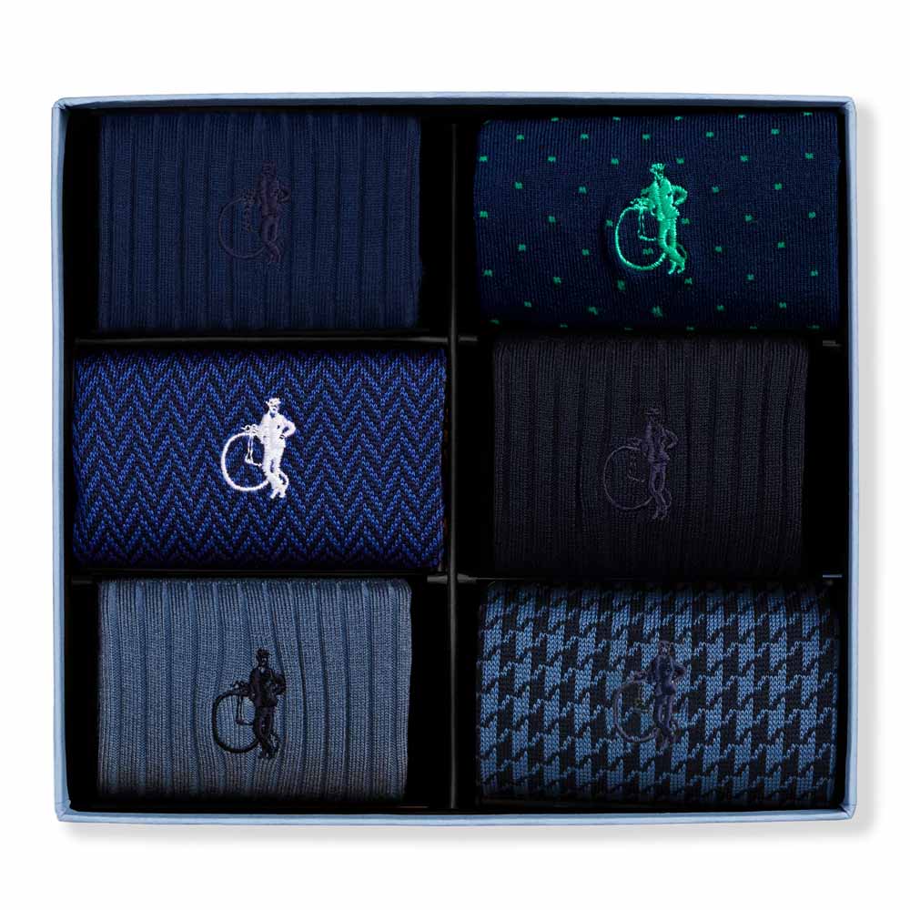 Image of Dash of Class Navy, 6-Pair Box