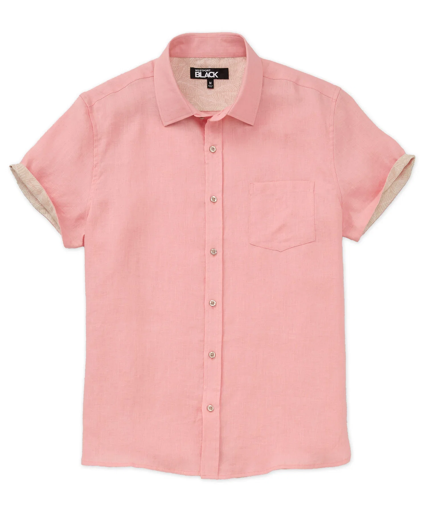 Westport Black Southport Short Sleeve Linen Shirt